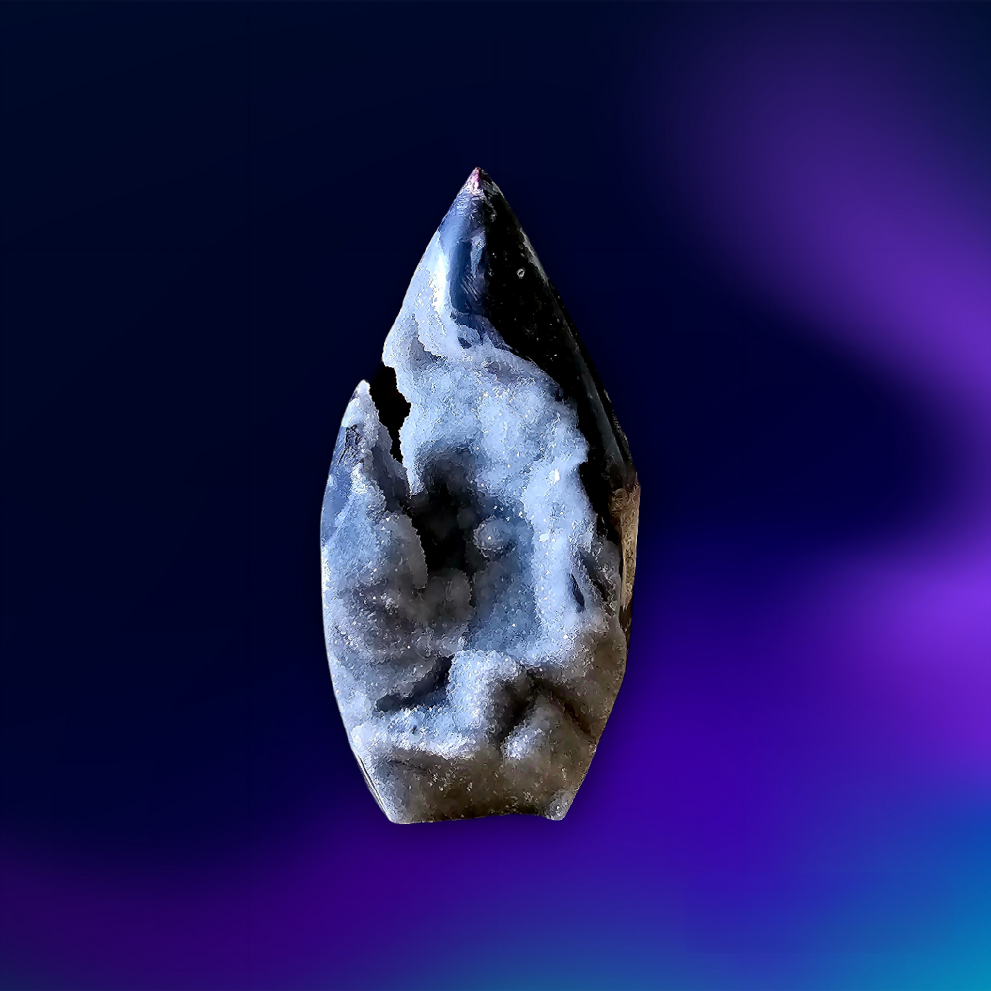 Black Sphalerite Druzy Point
