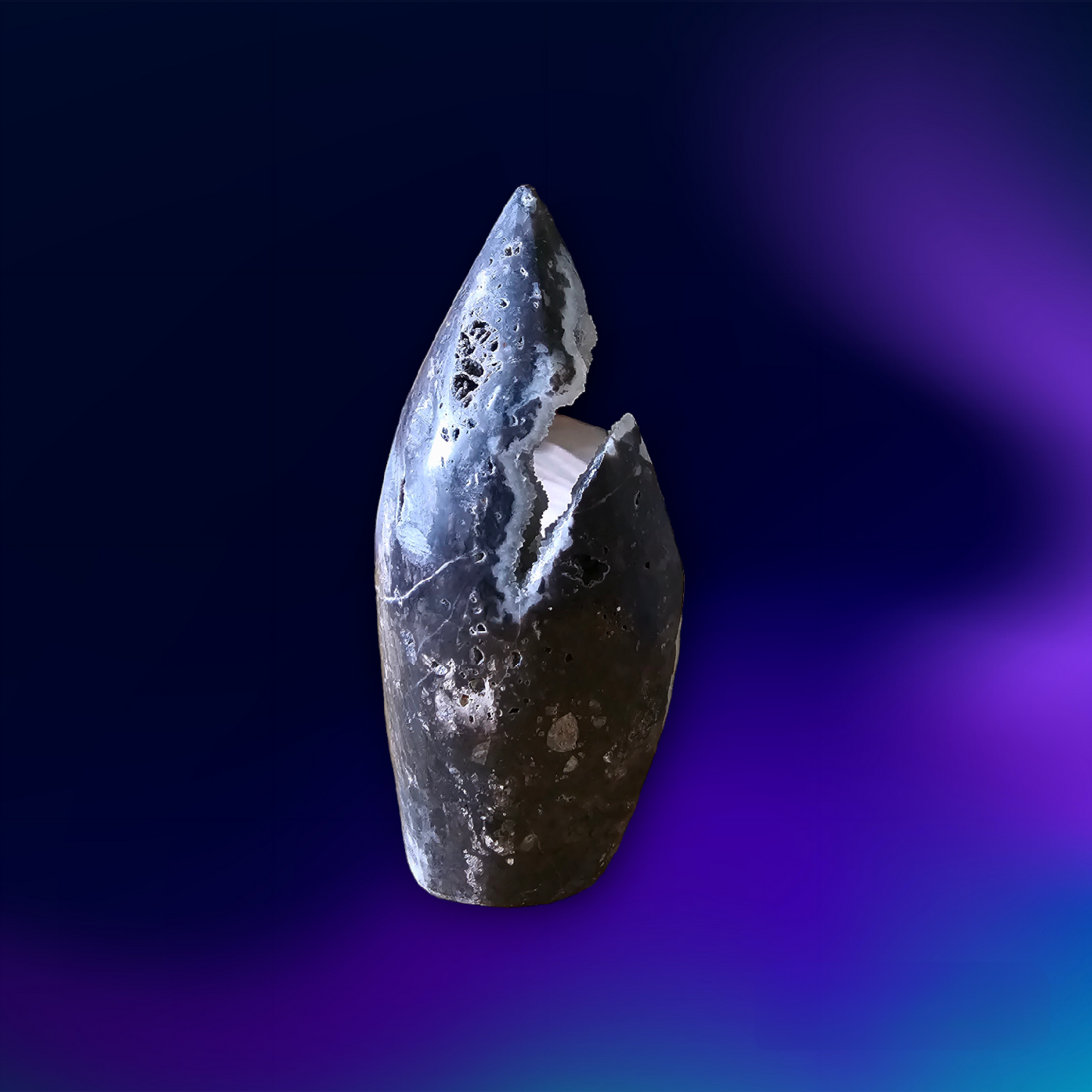 Black Sphalerite Druzy Point